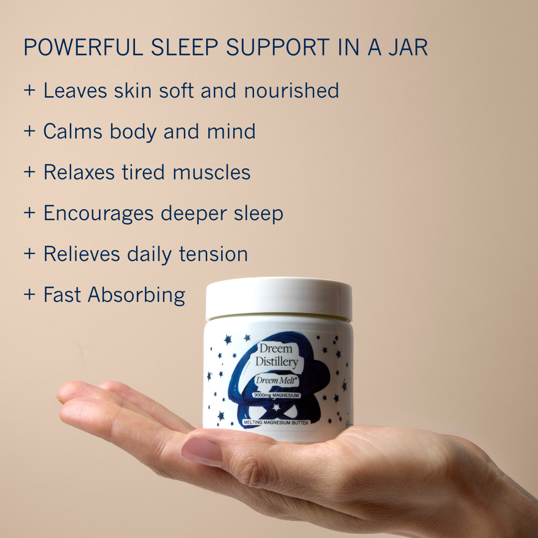 magnesium body butter application on skin